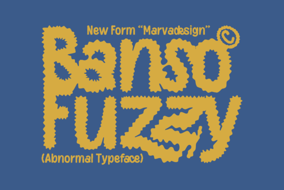 Banso Fuzzy: A Unique Typographic Statement