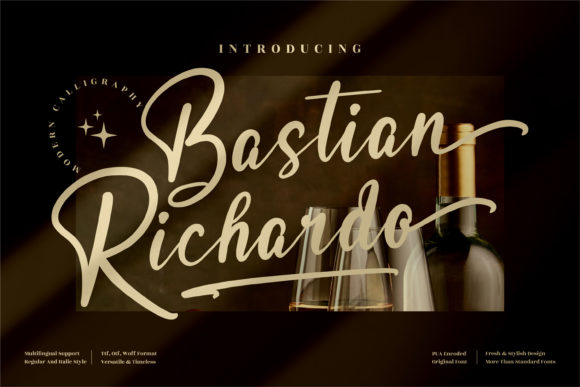Bastian Richardo: A Font That Adds Elegance and Flow to Your Design