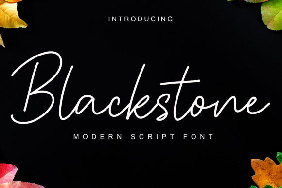 Blackstone: A Versatile Script Font for Creative Design