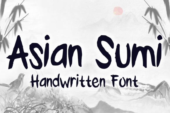Discover the Artistry of Asian Sumi: A Versatile Font for Creative Expression