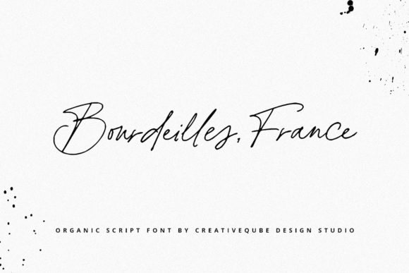 Discover the Elegance of Bourdeilles France: A Versatile Script Font for Creative Projects