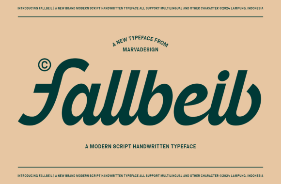 Fallbeil: A Stylish Modern Script Font for Contemporary Design