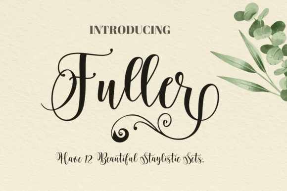 Fuller: An Elegant Script Font for Creative Projects