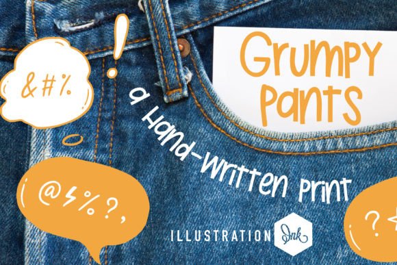 Grumpy Pants: A Whimsical Script Font for Creative Expression