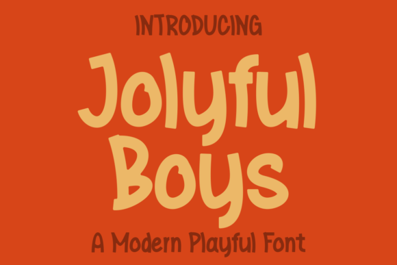 Jolyful Boys: A Playful Font for Creative Expression