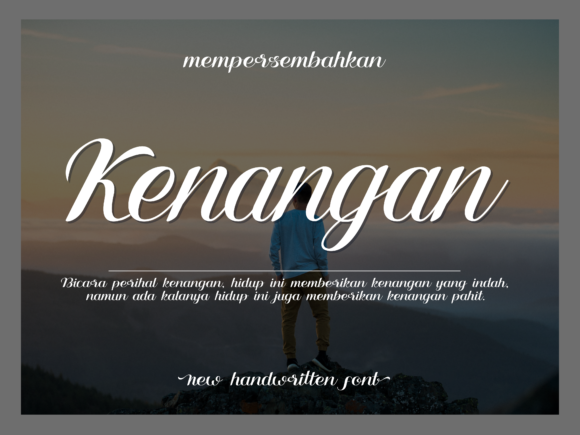 Kenangan: A Playful Script Font for Creative Expression