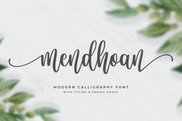 Mendhoan: A Delicate Script Font for Elegant Design
