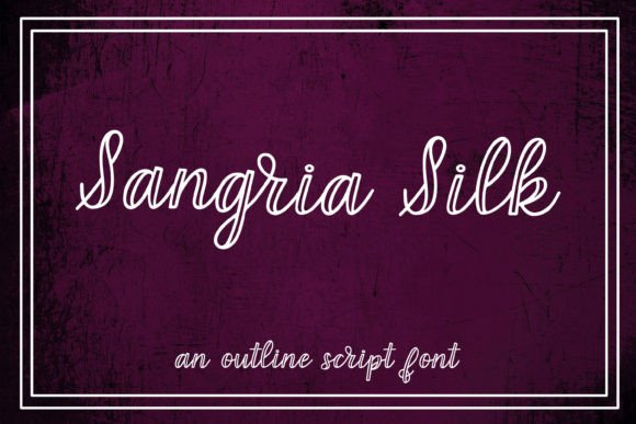 Sangria Silk: A Versatile Script Font for Creative Design