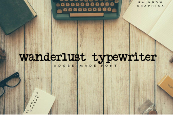 wanderlust typewriter: a timeless font for modern design